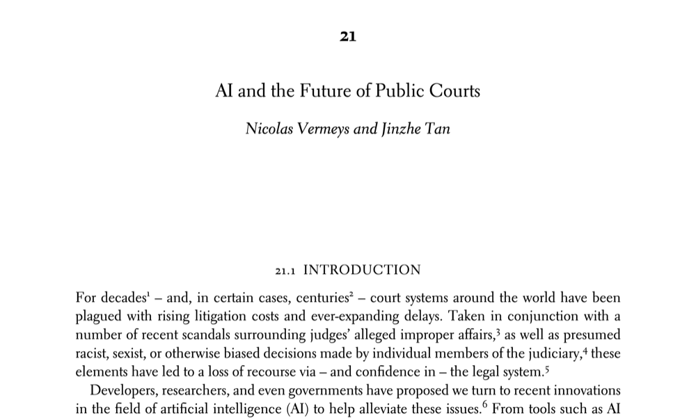 AI and the Future of Public Courts